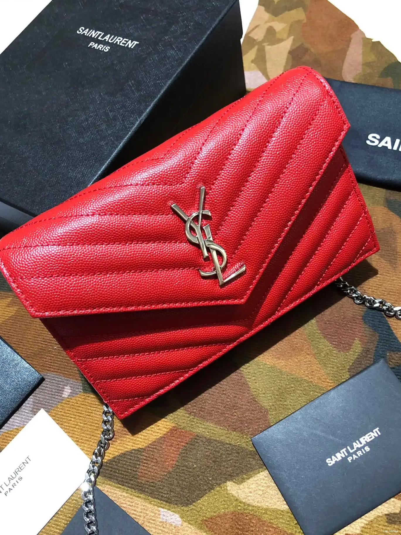 Rep ladies REP CHAIN YSL WALLET MATELASSÉ CASSANDRE 0701